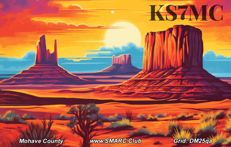 KS7MC QSL Card