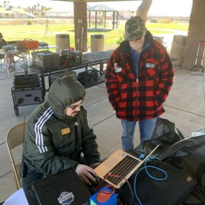 Paul and Dennis Searching the Log